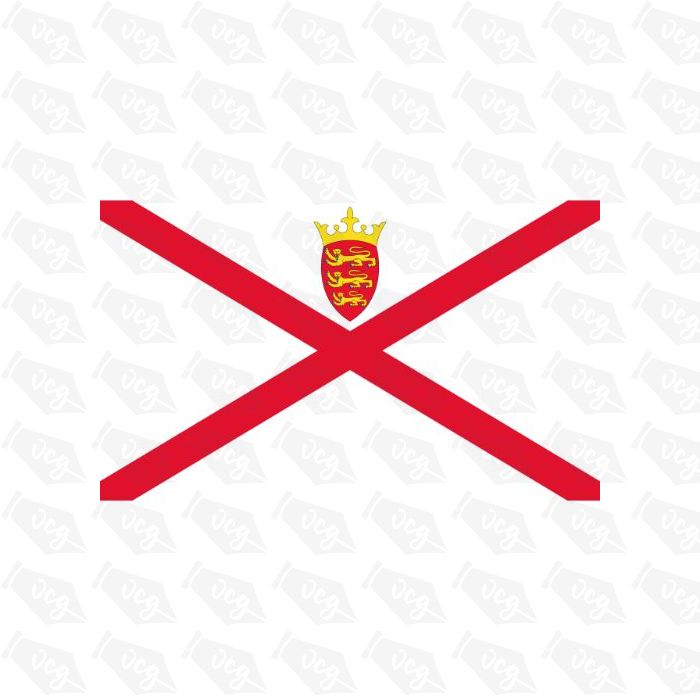 Jersey Flag Sticker
