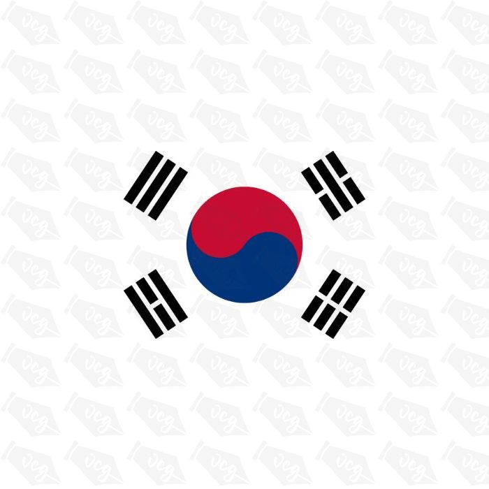 South Korea Flag Sticker