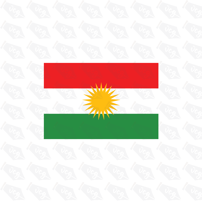 Kurdistan flag sticker