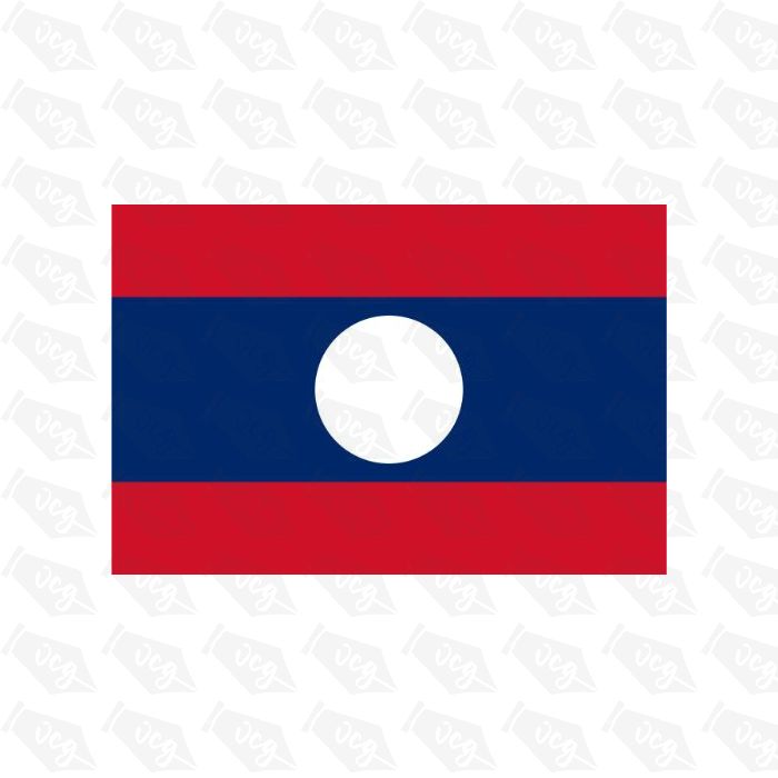 Laos Flag Sticker