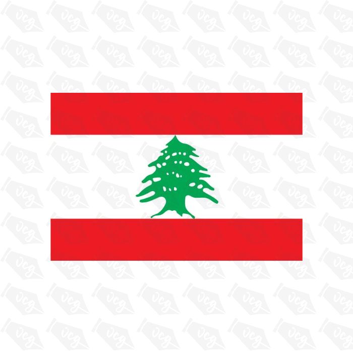 Lebanon Flag Sticker