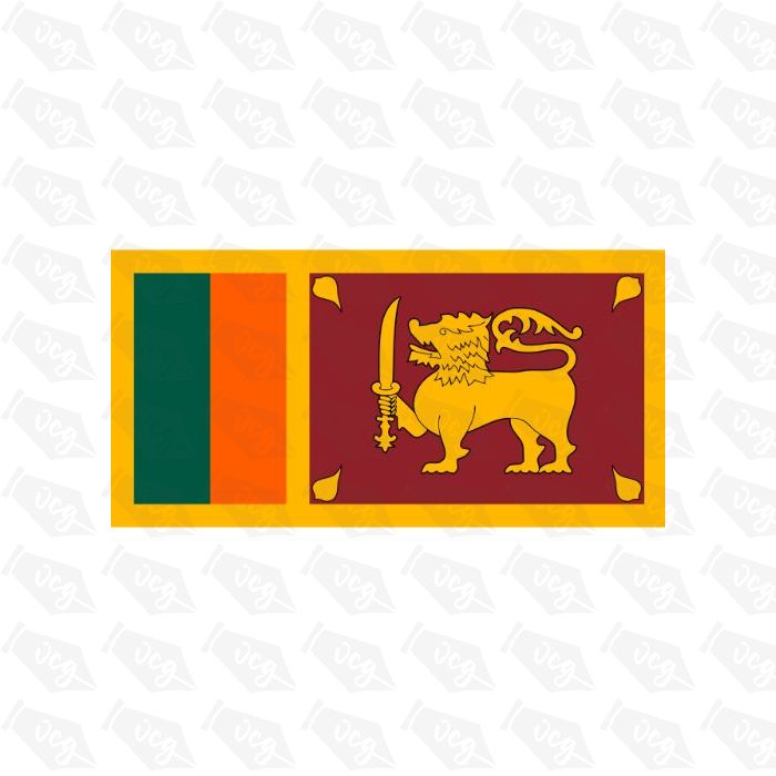 Sri Lanka Flag Sticker