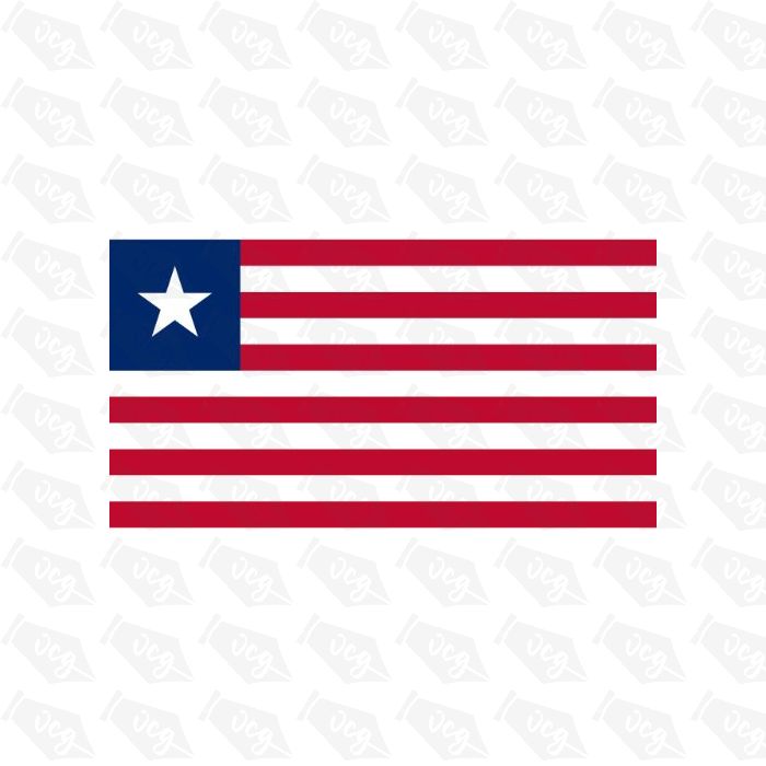 Liberia Flag Sticker