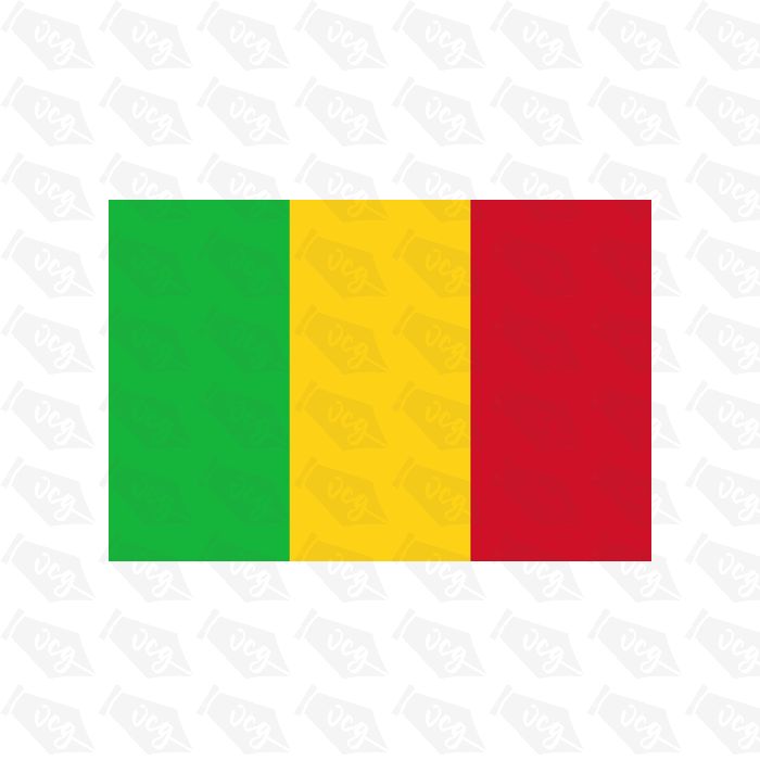Mali flag sticker