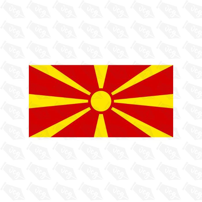 Macedonia Flag Sticker
