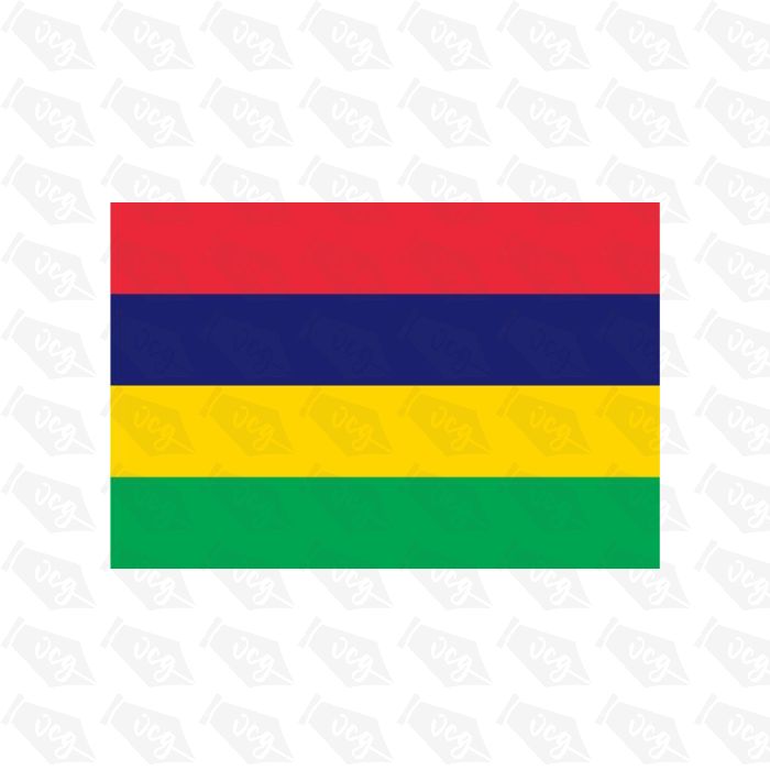 Mauritius Flag Sticker