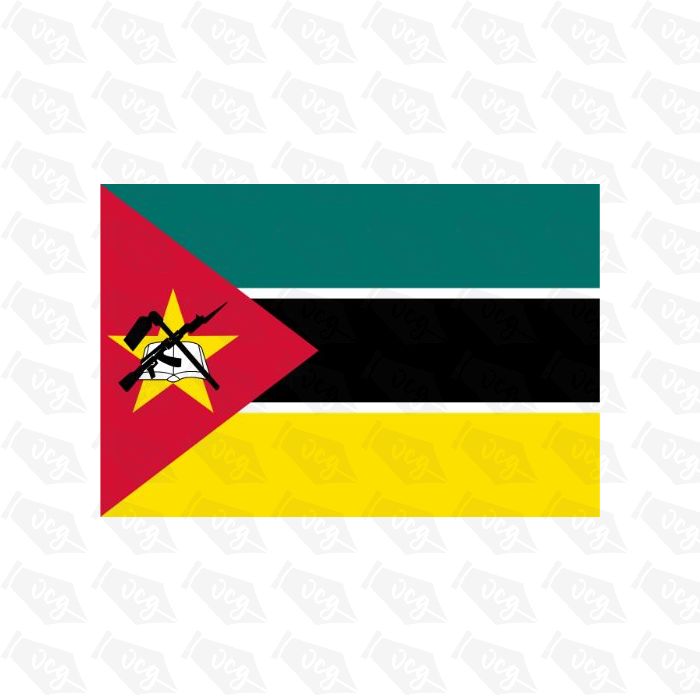Mozambique Flag Sticker