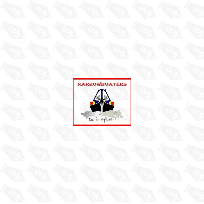 Funny Do it Afloat Narrowboat Sticker