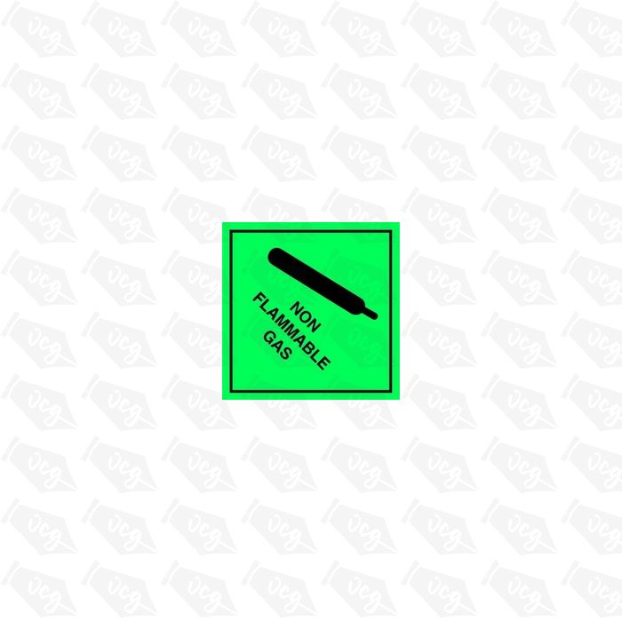 Non Flammable Gas Safety Sticker