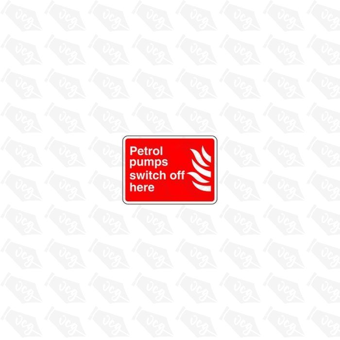 Petrol pumps switch off here Safety Sticker