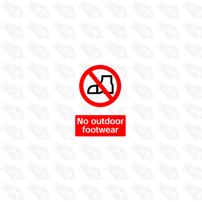 No Outdoor Footwear