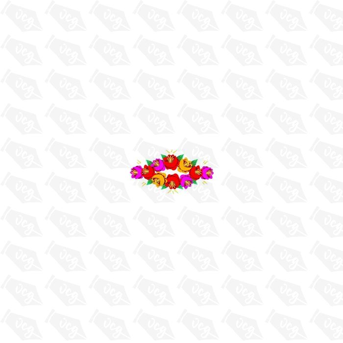 Traditional Style Canal Rose Sticker  Design 11