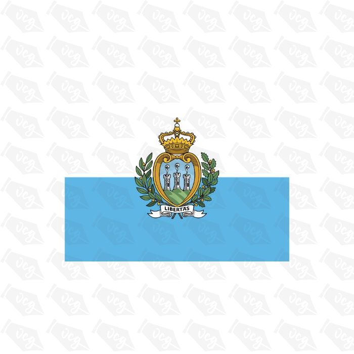 San Marino Flag Sticker