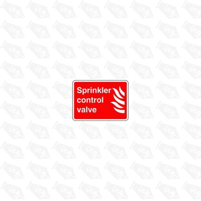 Sprinkler Control Valve Safety Sticker