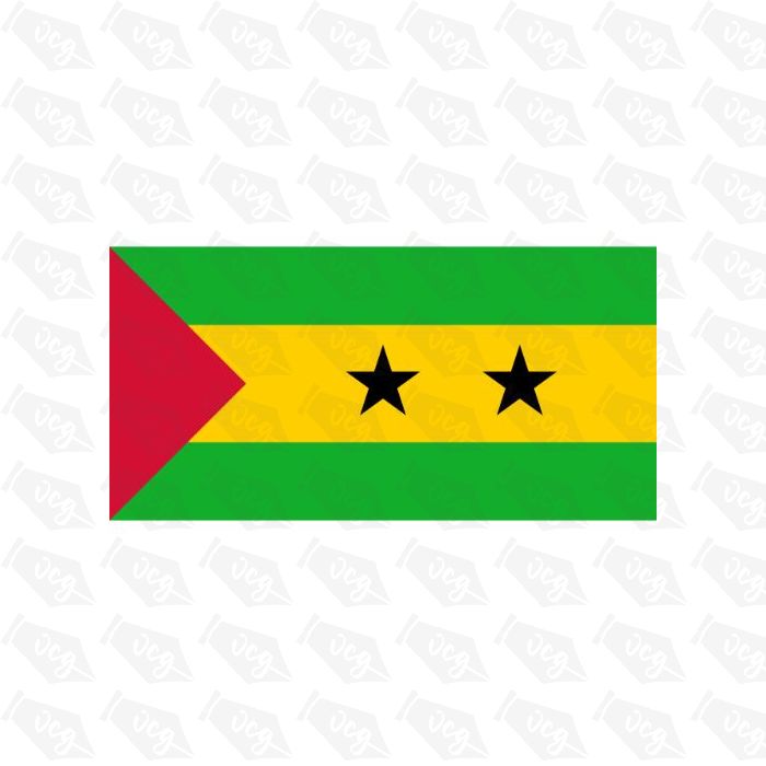 Sao Tome flag sticker