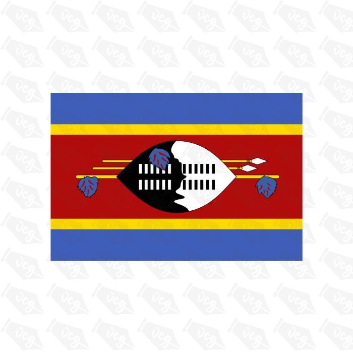 Swaziland Flag Sticker