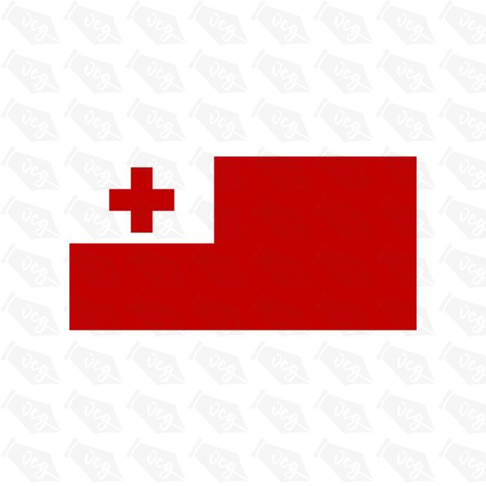 Tonga Flag Sticker