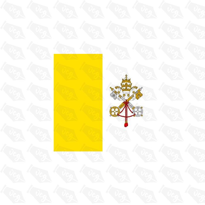 Vatican City Flag Sticker