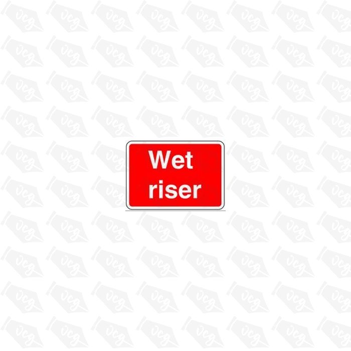 Wet Riser 1 Safety Sticker