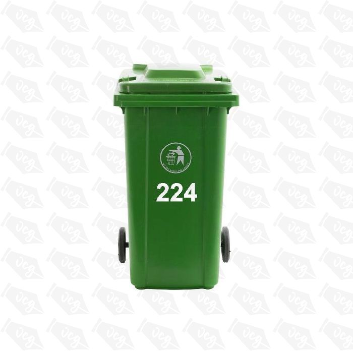 Wheelie Bin Numbers AND Name sticker